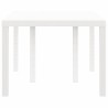Table de Jardin Blanche 150x100x73 cm en Poly Rattan 