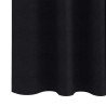 Rideaux avec des rideaux 2 pcs Noir 245 x 140 cm Polyester 