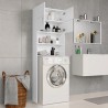 Meuble de machine à laver Blanc 64x25,5x190cm Bois d'ingénierie 