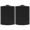 Haut-parleurs stéréo muraux 2 pcs noir intérieur extérieur 120W 
