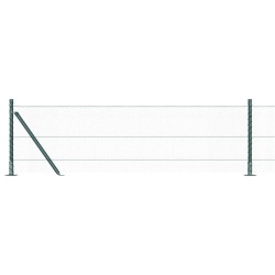 Clôture Hexagonale Verte 0.6x25 m Acier 