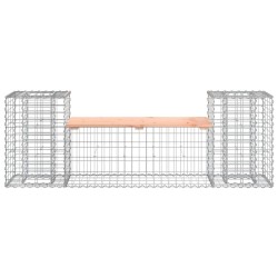 Banc de jardin design gabion 183x41x60,5 cm bois massif douglas 