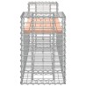 Banc de jardin design gabion 183x41x60,5 cm bois massif douglas 