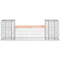Banc de jardin design gabion 183x41x60,5 cm bois massif douglas 