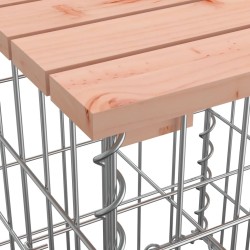 Banc de jardin design gabion 183x41x60,5 cm bois massif douglas 