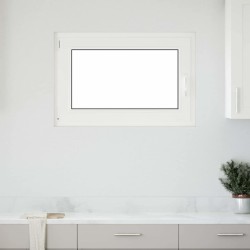 Fenêtre de sous-sol« RISOR » 90 x 50 cm oscillo-battante DIN gauche blanche 