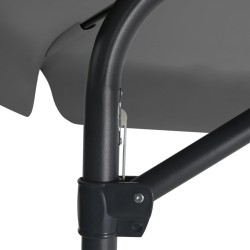 Parasol d'extérieur avec poteau en acier 300 cm Anthracite 
