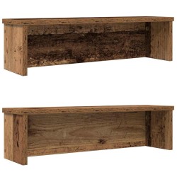 Étagères de cuisine empilables 2 pcs vieux bois 60x15x16 cm 