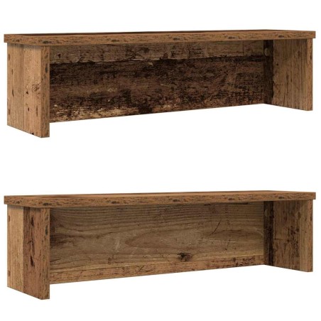 Étagères de cuisine empilables 2 pcs vieux bois 60x15x16 cm 