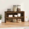 Étagères de cuisine empilables 2 pcs vieux bois 60x15x16 cm 
