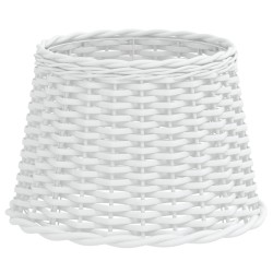 Abat-jour blanc Ø40x26 cm osier 