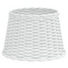 Abat-jour blanc Ø40x26 cm osier 