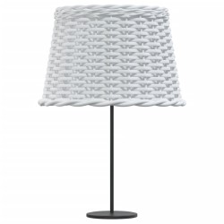 Abat-jour blanc Ø40x26 cm osier 