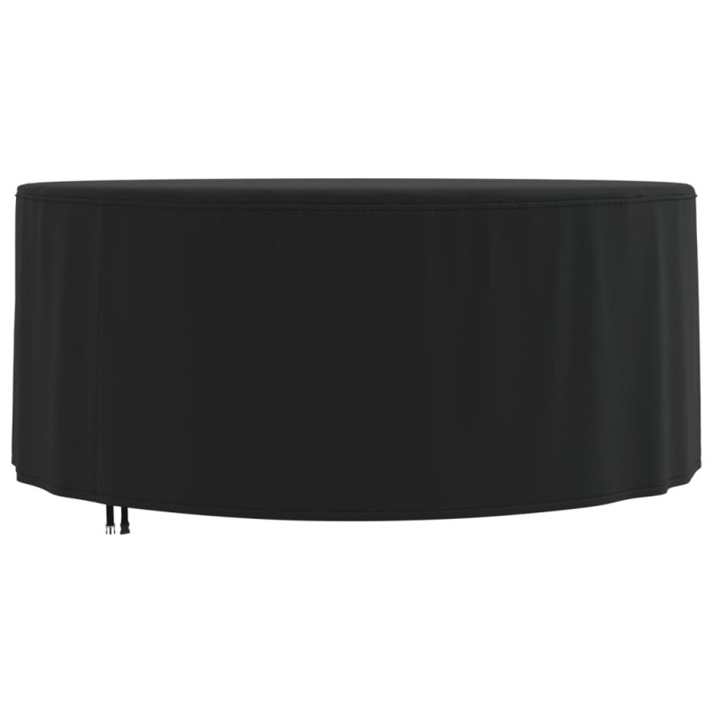 Housse de salon de jardin rond noir Ø 182x71 cm oxford 420D 