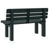 Banc de jardin vert 110x52x71 cm polypropylène 