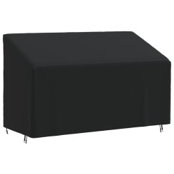 Housse de banc 3 places noir 165x70x65/94 cm oxford 420D 