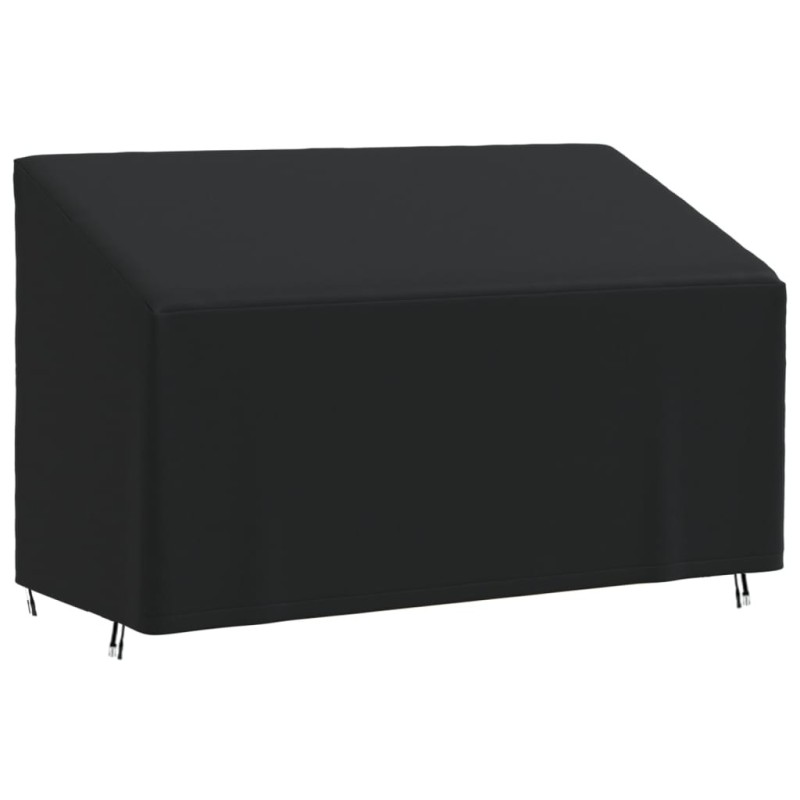 Housse de banc 3 places noir 165x70x65/94 cm oxford 420D 