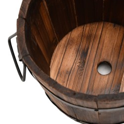 Ensemble de jardinière godet 3 pcs bois massif de sapin 