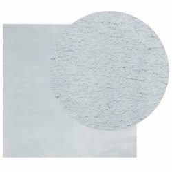 Tapis HUARTE à poils courts doux et lavable bleu 240x240 cm 
