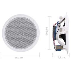 Haut-parleurs muraux et de plafond intégrés 2 pcs 120 W 