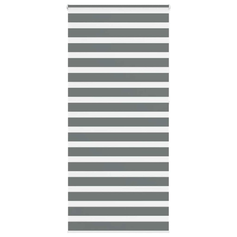 Store zèbre gris foncé largeur du tissu 105,9 cm polyester 