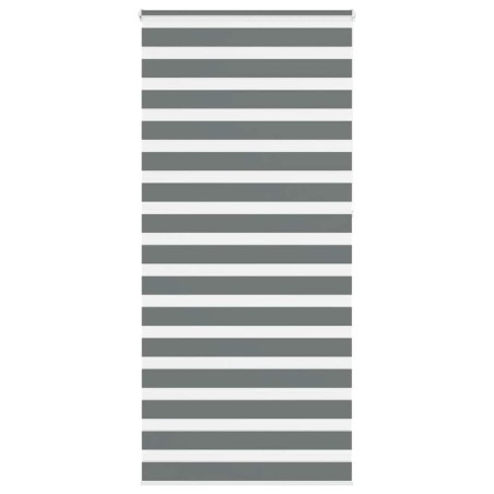 Store zèbre gris foncé largeur du tissu 105,9 cm polyester 