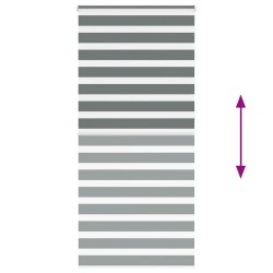 Store zèbre gris foncé largeur du tissu 105,9 cm polyester 
