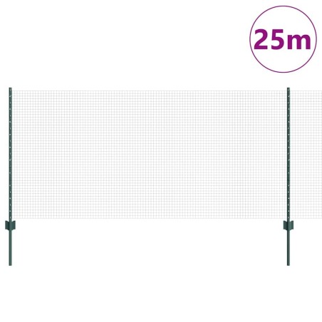 Kit de clôture de jardin en grillage à poules Ensemble de 2 Vert 