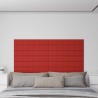 Panneaux muraux 12 pcs Bordeaux 90x15 cm Similicuir 1,62 m² 