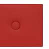 Panneaux muraux 12 pcs Bordeaux 90x15 cm Similicuir 1,62 m² 