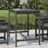 Table de jardin gris 121x82,5x110 cm bois massif de pin 