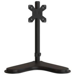 Support de moniteur noir acier VESA 75/100 mm 