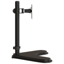 Support de moniteur noir acier VESA 75/100 mm 