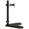 Support de moniteur noir acier VESA 75/100 mm 