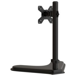 Support de moniteur noir acier VESA 75/100 mm 