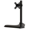 Support de moniteur noir acier VESA 75/100 mm 