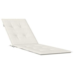 Coussin de chaise longue crème mélangé (75+105) x 50 x 4 cm 