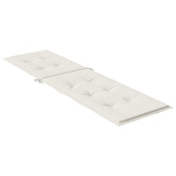 Coussin de chaise longue crème mélangé (75+105) x 50 x 4 cm 