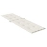 Coussin de chaise longue crème mélangé (75+105) x 50 x 4 cm 