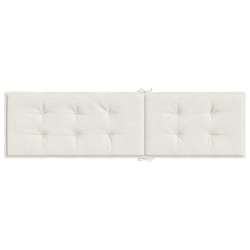Coussin de chaise longue crème mélangé (75+105) x 50 x 4 cm 