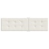 Coussin de chaise longue crème mélangé (75+105) x 50 x 4 cm 