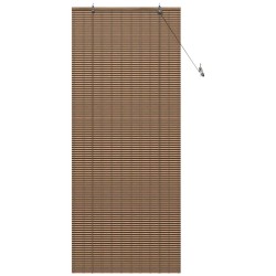 Store de Fenêtre avec des rideaux Marron 100 x 220 cm Bambou 