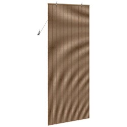 Store de Fenêtre avec des rideaux Marron 100 x 220 cm Bambou 