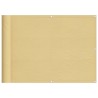 Écran de balcon sable 75x800 cm 100% polyester oxford 
