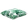 Coussins de canapé lot de 4 motif de feuilles 40x40 cm tissu 