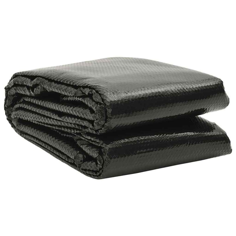Couverture de piscine Noir 400 x 200 cm PE 