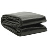 Couverture de piscine Noir 400 x 200 cm PE 