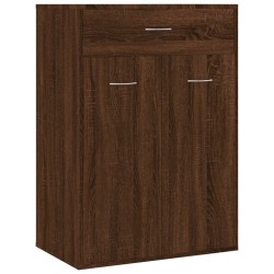 Armoire à chaussures Chêne marron 60x35x84 cm Bois d'ingénierie 