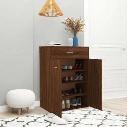 Armoire à chaussures Chêne marron 60x35x84 cm Bois d'ingénierie 