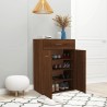 Armoire à chaussures Chêne marron 60x35x84 cm Bois d'ingénierie 